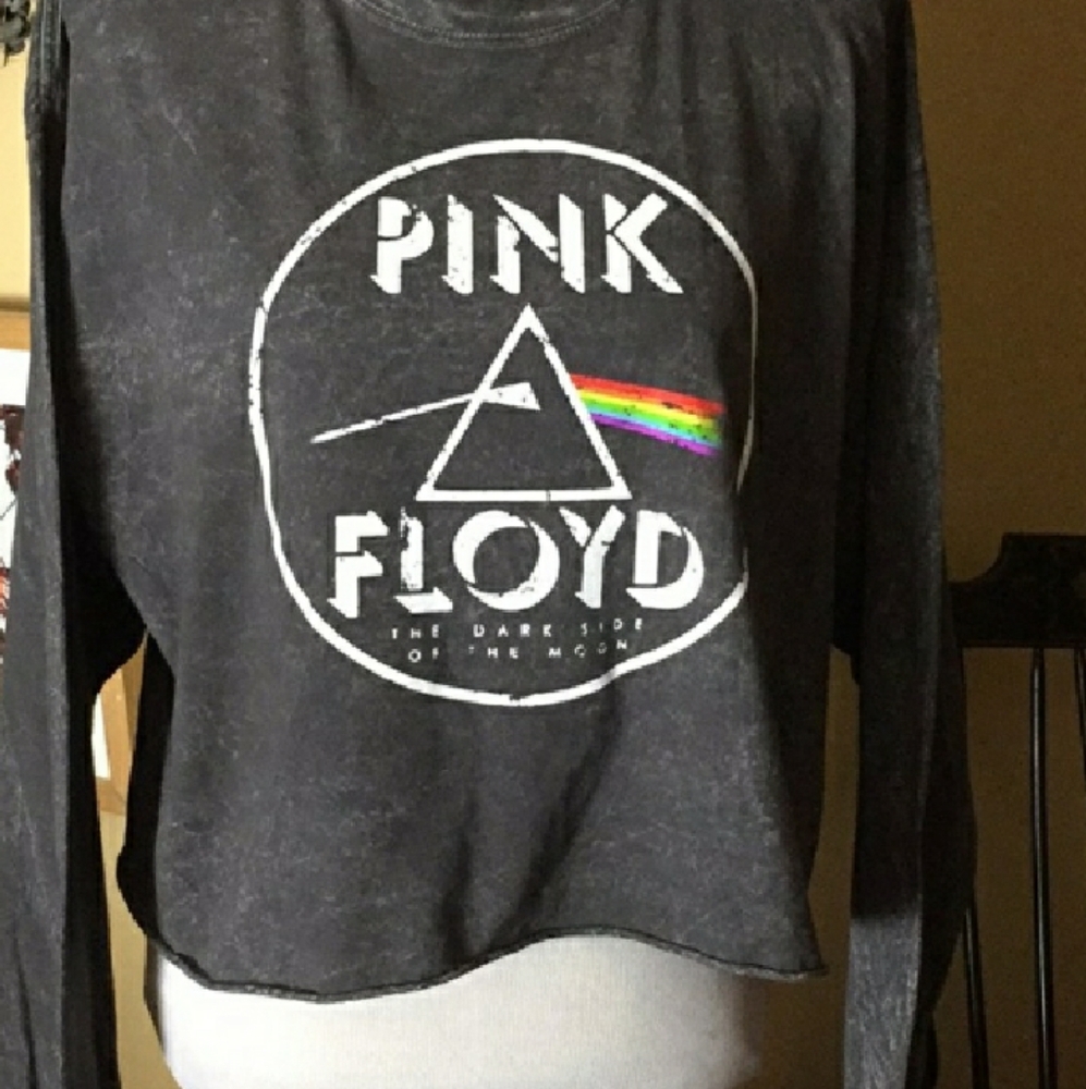 PINK FLOYD sz Large CROP Dark Side of Moon $88 new